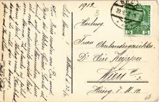 1912 Most, Brüx; Landeswarte / castle