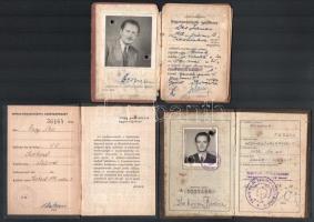 cca 1910-98 vegyes okmány tétel, össz 8 db: cca 1910 Debreceni Református Főiskola leckekönyv, többe...