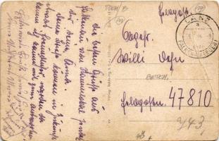 Sokolov, Falkenau an der Eger; Bahnhofstrasse / street, automobile (EB)