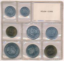 Lengyelország 1977. 10g - 20Zl (8xklf) forgalmi sor 
sérült fóliatokban T:1 
Poland 1977. 10 Grosz...