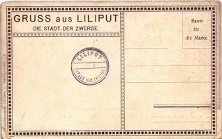 Liliput - Knusperhäuschen. Gruss aus Liliput, die Stadt der Zwerge. Österr. Theater-, Kostüm- u. Dek...