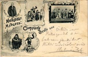 1901 Horwaths Midgets Company, circus acrobats. Art Nouveau (r)