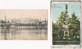 4 db RÉGI horvát képeslap / 4 pre-1915 Croatian postcards