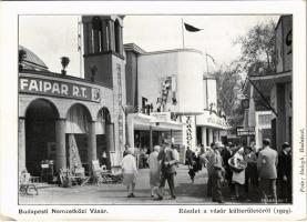 1929 Budapest XIV. Nemzetközi Vásár, részlet a vásár külterületéről, Faipar rt. Foto Balogh (EK)