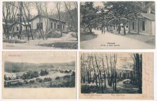 Piliscsaba - 4 db RÉGI város képeslap: tábor / 4 pre-1945 town-view postcards
