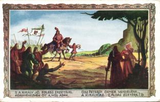 Vörösmarty: Szép Ilonka 10 darabos képeslap sorozat (hátán ragasztónyom)