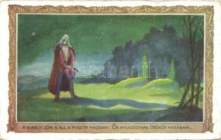 Vörösmarty: Szép Ilonka 10 darabos képeslap sorozat (hátán ragasztónyom)