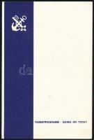 1966 Norddeutscher Lloyd Bremen étlapja és a turistaosztály napi programja, 2 db