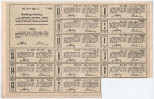 Budapest 1923. "Sajó-Kondói Kőszénbánya Részvénytársaság" 25db részvénye egyben, összesen ...