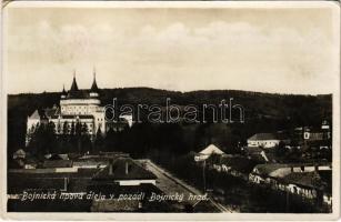 1950 Bajmóc, Bojnice; sétány, Bajmóc vára (Gróf Pálffy kastély) / Bojnicky hrad / castle (EK)