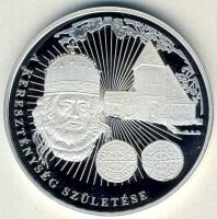 DN "A magyar pénz krónikája-A kereszténység krónikája" Ag emlékérem, 20g T:PP Csak 2004db!...