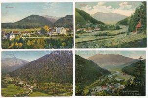 Fenyőháza, Lubochna; - 4 db RÉGI város képeslap / 4 pre-1945 town-view postcards