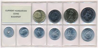 1986. 2f-20Ft (10xklf) érmés forgalmi sor fóliatokban T:1 Adamo FO19