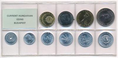 1987. 2f-20Ft (10xklf) érmés forgalmi sor fóliatokban T:1 Adamo FO20