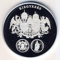 DN "A magyar pénz krónikája-Kiegyezés" Ag emlékérem, 20g T:PP Csak 2004db! Tanúsítvánnyal!...