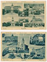Nagykőrös - 4 db RÉGI város képeslap / 4 pre-1945 town-view postcards