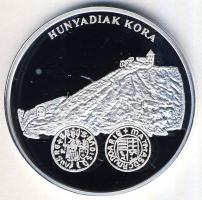 DN "A magyar pénz krónikája-Hunyadiak kora" Ag emlékérem, 20g T:PP Csak 2004db! Tanúsítván...