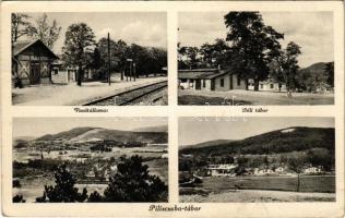 1939 Piliscsaba, Piliscsaba-Tábor, vasútállomás, Déli tábor. Hangya szövetkezet kiadása (EB)