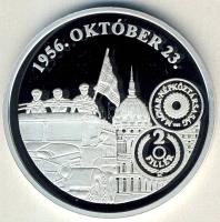 DN "A magyar pénz krónikája-1956. október 23." Ag emlékérem, 20g T:PP Csak 2004db! Tanúsít...