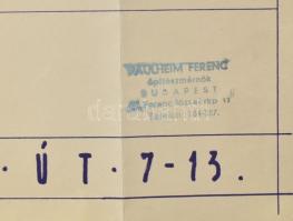 Az 1933-ban megnyitott kerepesi úti ügető (BÜE) távlati látványterve vázlatosan. Nagy méretű a terve...