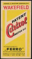 Wakefield Patent Castrol Motor Oil számolócédula