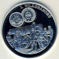 DN "A magyar pénz krónikája-I. világháború" Ag emlékérem, 20g T:PP Csak 2004db! Tanúsítván...