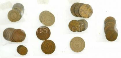 Jugoszlávia. Kis doboznyi (33db) vegyes érme tétel névérték szerint válogatva T:vegyes Yugoslavia. Small box of mixed coins sorted by denomination (33pcs) C:mixed