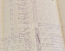 1940 Gerlóczy Gedeon (1895-1975): Az fiumei úti OTI Központi Baleseti Kórház épületének homlokzatána...