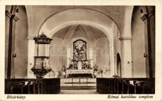 Bősárkány templom belső