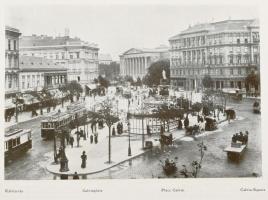 cca 1910 Budapest. Képes album Budapestről, fekete-fehér fotókkal. Bp.,én.,Hornyánszky Viktor, 8 + 6...