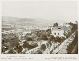 cca 1910 Budapest. Képes album Budapestről, fekete-fehér fotókkal. Bp.,én.,Hornyánszky Viktor, 8 + 6...