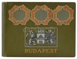 cca 1910 Budapest. Képes album Budapestről, fekete-fehér fotókkal. Bp.,én.,Hornyánszky Viktor, 8 + 6...
