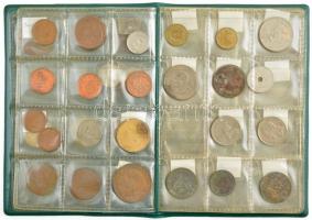 37 db-os vegyes külföldi érme tétel zsebberakóban, közte Kenya, Málta és Mexikó érméi T: vegyes 37pcs of mixed foreign coin lot within Kenya, Malta and Mexico, in a small coin album C:mixed