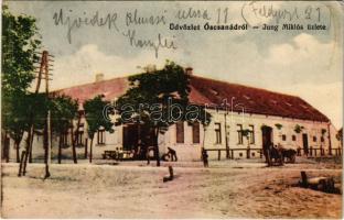 1915 Őscsanád, Németcsanád, Marosvár, Cenadu Vechi (Nagycsanád, Cenad); Jung Miklós üzlete és saját kiadása / publisher's shop (r)