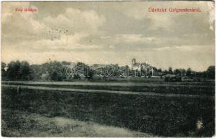 1909 Galgamácsa, falu látképe. Fogyasztási szövetkezet kiadása (fa)