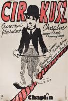 Cirkusz, Chaplin nagy sikerű némafilmje, amerikai filmburleszk, MOKÉP plakát, 56×41 cm