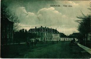 1918 Kapuvár, Vám utca. Buxbaum József kiadása (EK)
