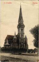 1916 Szarvas, Evangélikus új templom. Sámuel Adolf kiadása (r)