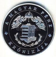 DN "A magyar pénz krónikája-Aranyalapú pénz, a korona" Ag emlékérem, 20g T:PP Csak 2004db! Tanúsítvánnyal! R!