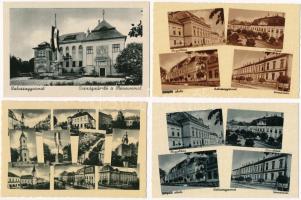 Balassagyarmat - 4 db régi Weinstock képeslap, kettő lapon országzászlóval / 4 pre-1945 postcards