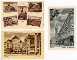 Szabadka és Újvidék, Subotica and Novi Sad; - 5 db régi Weinstock képeslap / 5 pre-1945 postcards