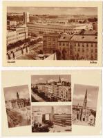 Szabadka és Újvidék, Subotica and Novi Sad; - 5 db régi Weinstock képeslap / 5 pre-1945 postcards