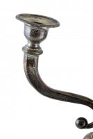 Ezüst (Ag) kandeláber, 4 ágú, jelzett, kopásnyomokkal, m:48cm, nettó:715g