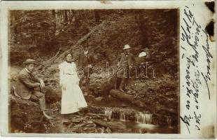 1903 Uzsok, Uzok, Uzhok; kirándulás / hike. photo (EK)