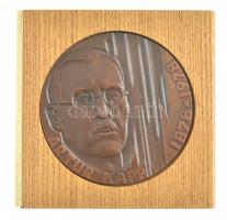 DN Artur Kapp 1878-1978 az észt zeneszerző egyoldalas bronz emlékérme, fa tokban (69,5mm) T:1 ND Artur Kapp 1878-1978 one-sided bronze commemorative medallion of the estonian composer in wooden case (69,5mm) C:UNC