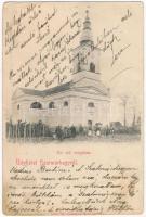 1903 Szatmárhegy, Viile Satu Mare; Református templom / Calvinist church (fl) - Kallós Bertalan iparfelügyelő (későbbi államtitkárnak) címezve