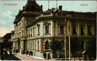 1908 Szatmárnémeti, Satu Mare; Kir. törvényszék. Cseplák Bálint kiadása / court