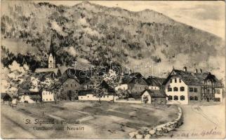 1918 San Sigismondo, St. Sigmund i. Pustertal (Südtirol); Gasthaus zum Neuwirt / hotel and restaurant