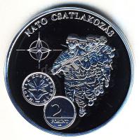 DN "A magyar pénz krónikája-Nato csatlakozás" Ag emlékérem, 20g T:PP Csak 2004db! Tanúsítv...