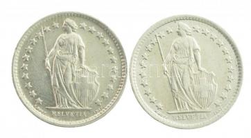 Svájc 1964B 1/2Fr Ag (2x) T:1-,2
Switzerland 1964B 1/2 Franc Ag (2x) C:AU,XF
Krause KM#23